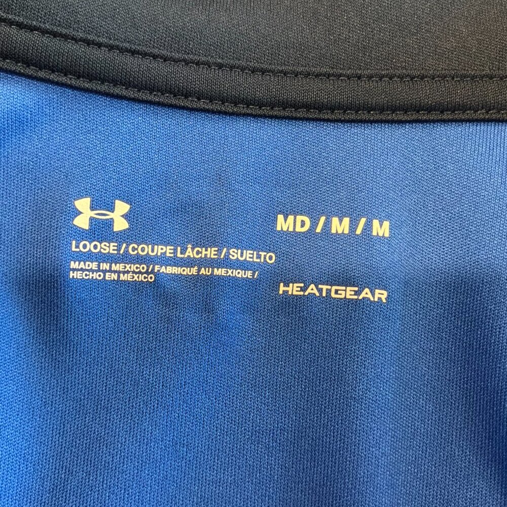 Under Armour men's quarter zip Heatgear Royal Blue size Medium - Picture 5 of 6